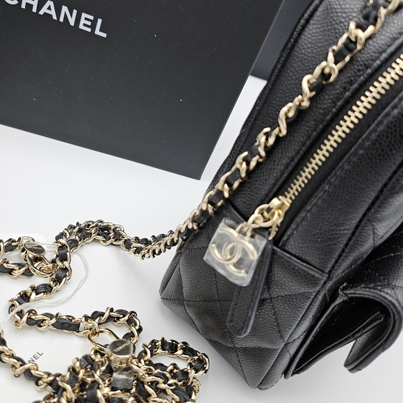 Brand new 24C authentic Chanel mini backpack in caviar leather - Picture 9 of 17